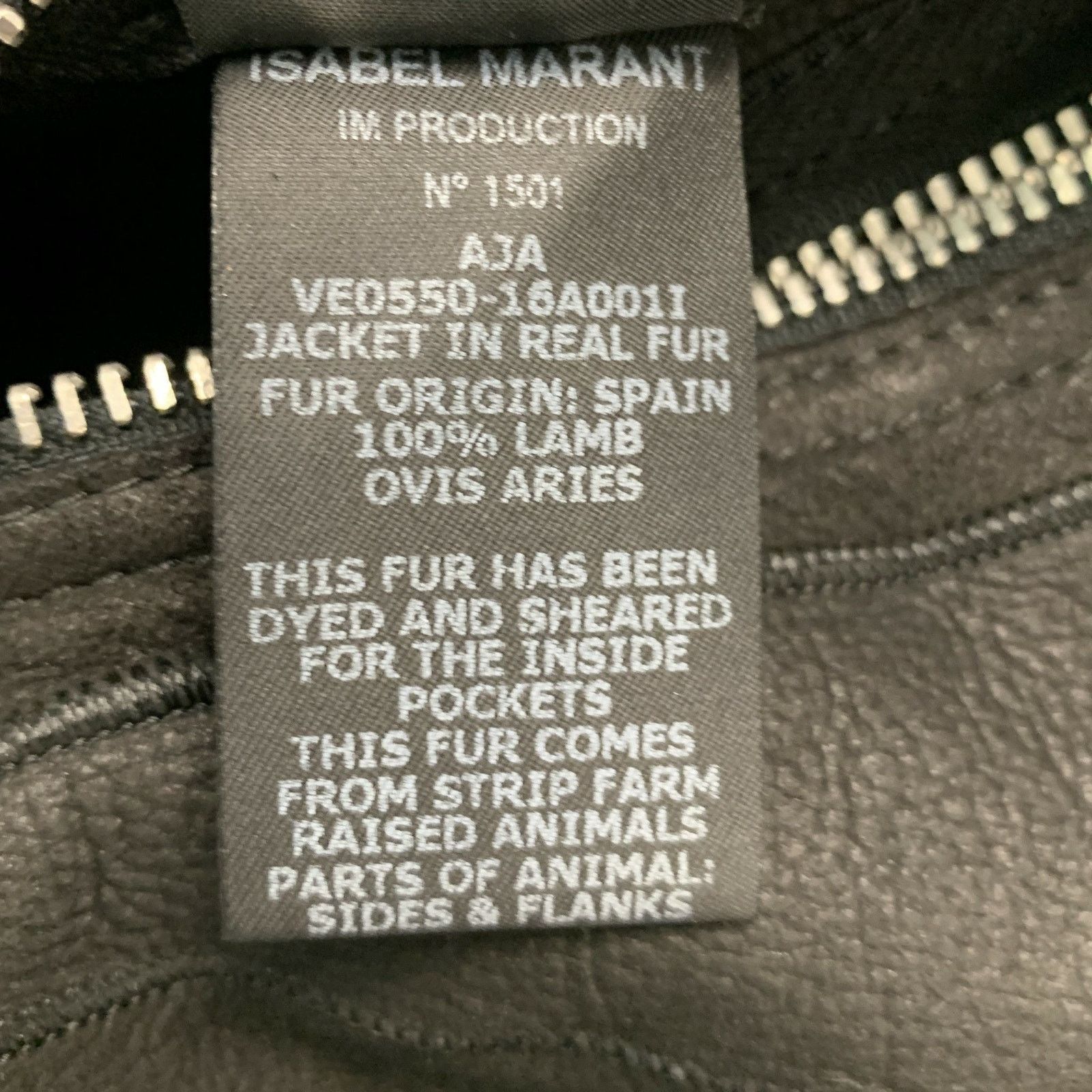 Isabel Marant ISABEL MARANT 6 Black Leather Shearling Reversible Jacket Size S / US 4 / IT 40 - 7 Thumbnail