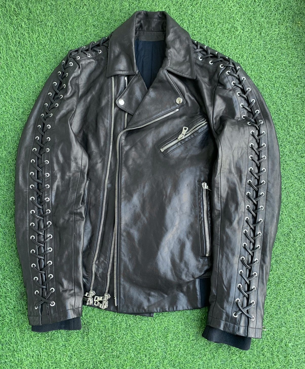 Balmain Balmain Paris Double Collar Biker Lamb Leather Zipper Size US L / EU 52-54 / 3 - 8 Thumbnail