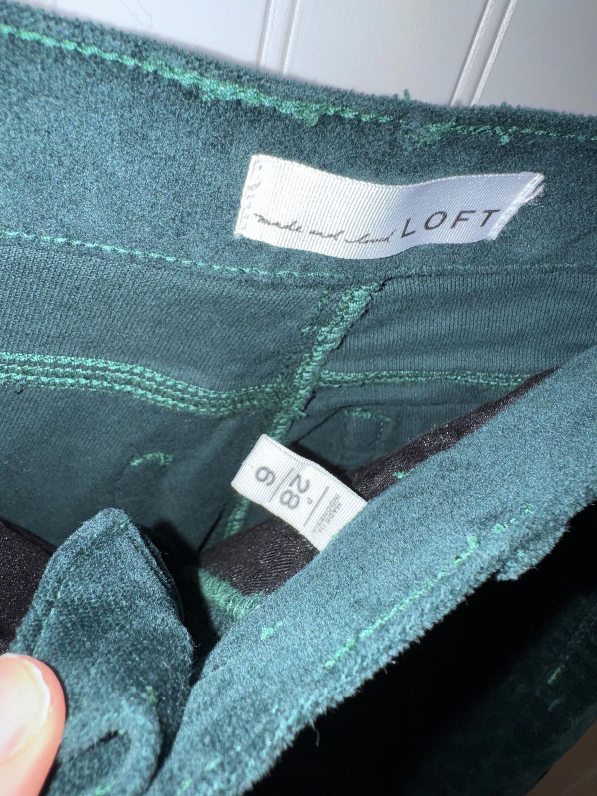 Other LOFT Green Velvet Pants Size 6 Size 28" / US 6 / IT 42 - 3 Thumbnail