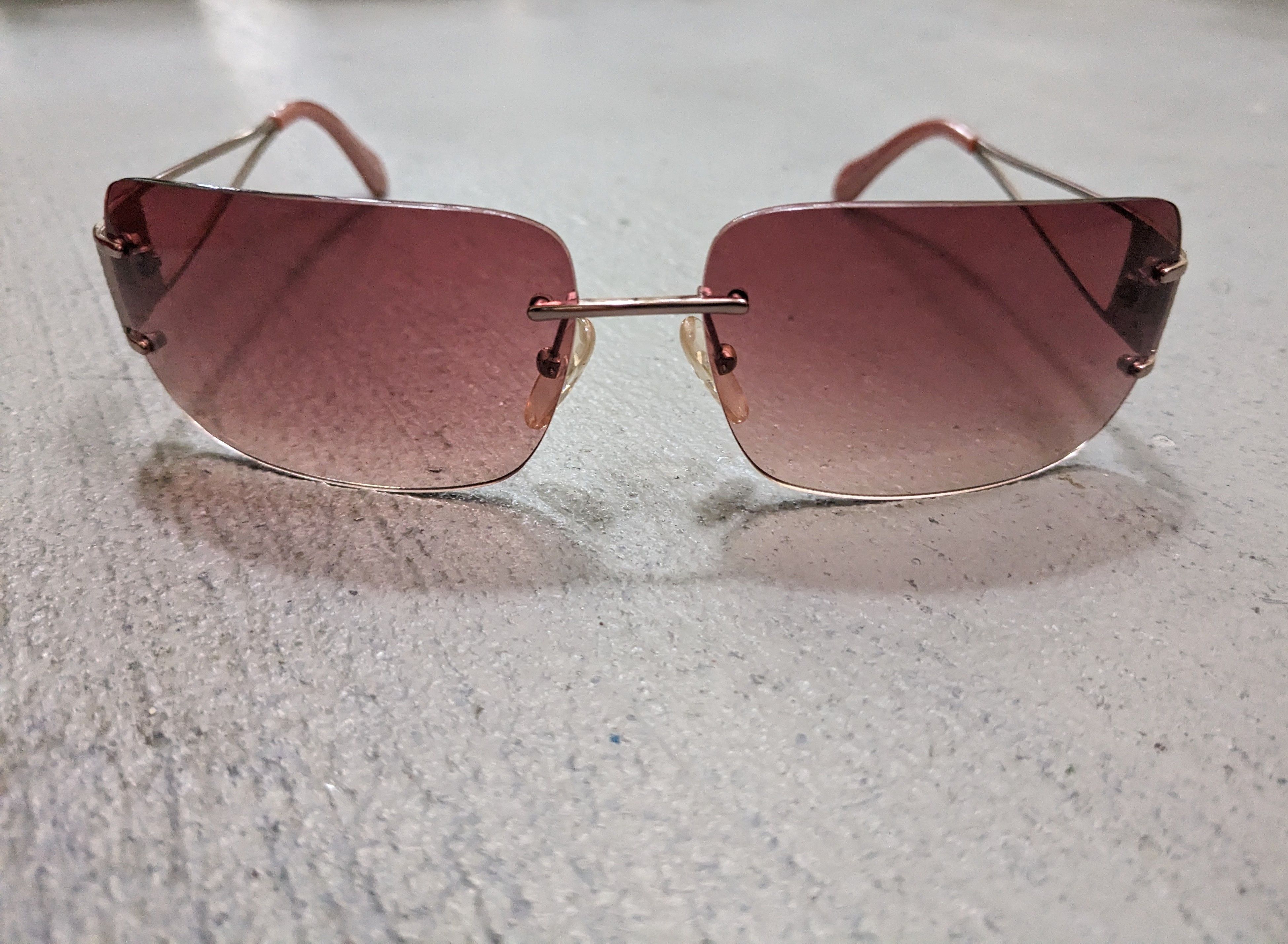 Fendi Fendi Sunglasses FS 416 Pink Gradient Rimless Frameless Size ONE SIZE - 2 Thumbnail