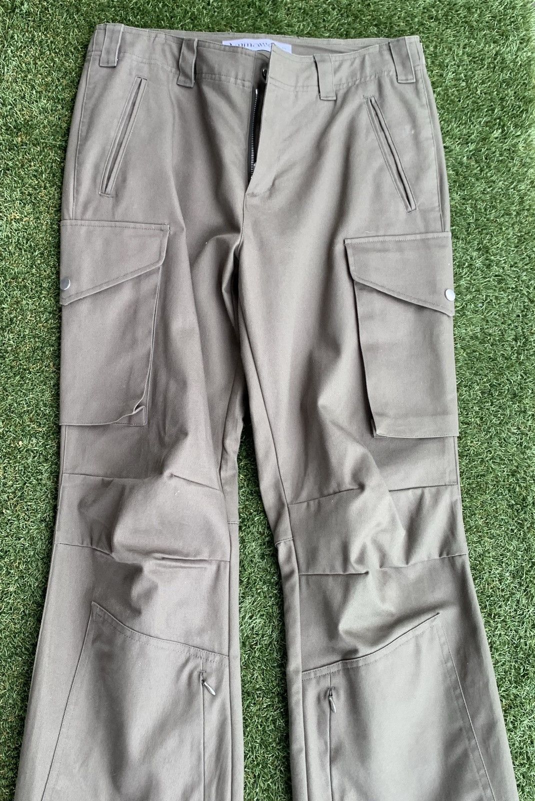 CMMAWEAR Cmmawear Hourglass Backzip Cargo Pants (Dark Sage Green) Size US 32 / EU 48 - 16 Thumbnail