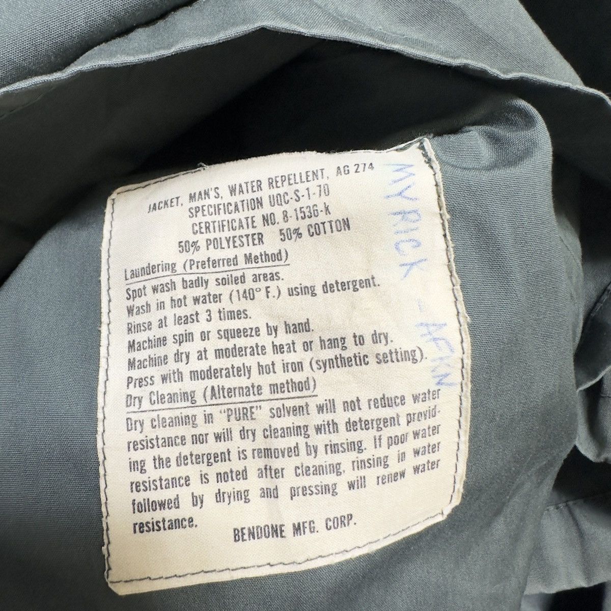 Vintage Vintage military water repellent jacket Size US L / EU 52-54 / 3 - 5 Thumbnail