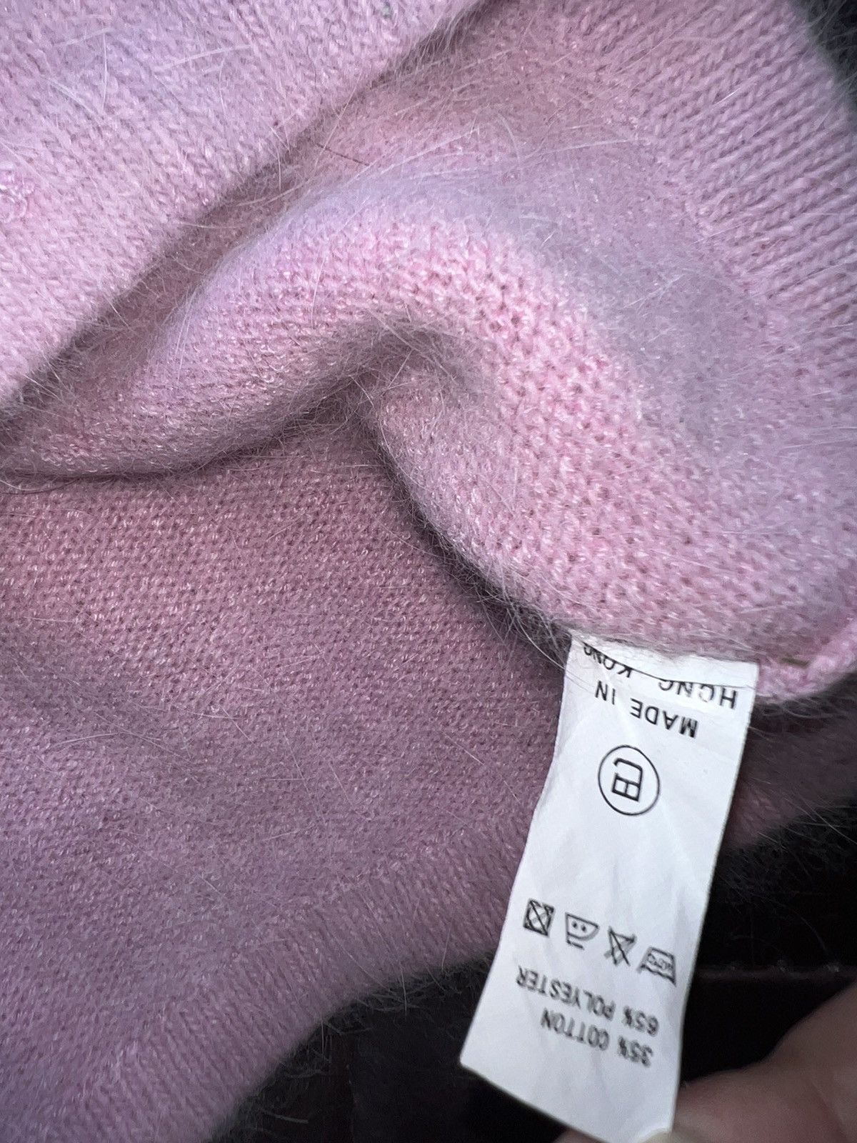 Japanese Brand Y2k pastel pink mohair fur top 💗🎀 Size S / US 4 / IT 40 - 4 Thumbnail