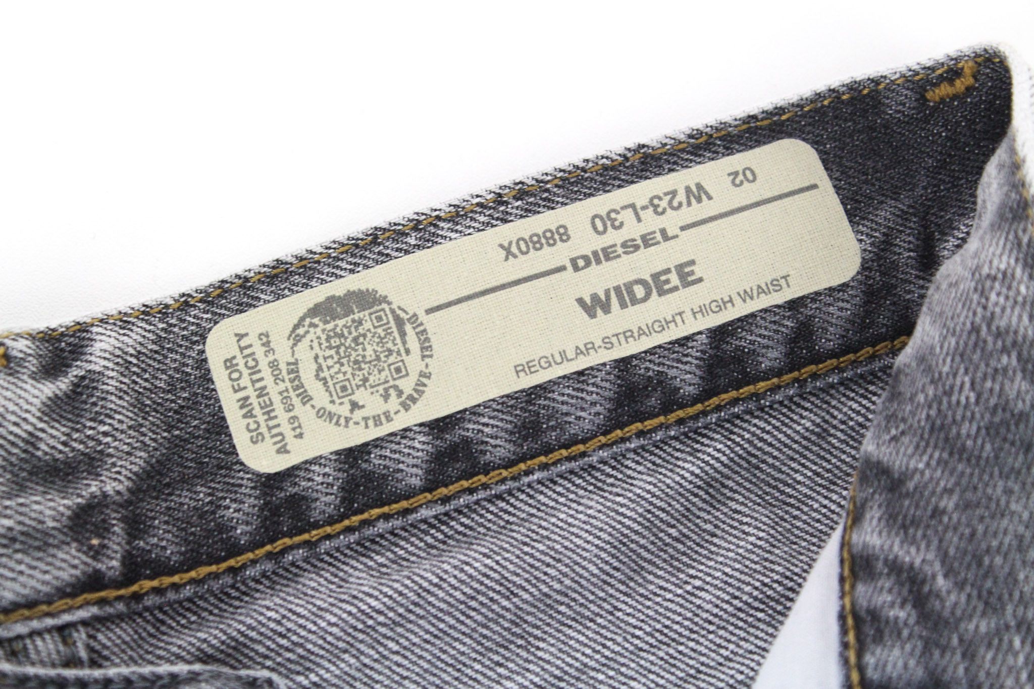 Diesel WIDEE 8880X W23/L30 Grey Girls Jeans 72395 Size 23" - 6 Thumbnail