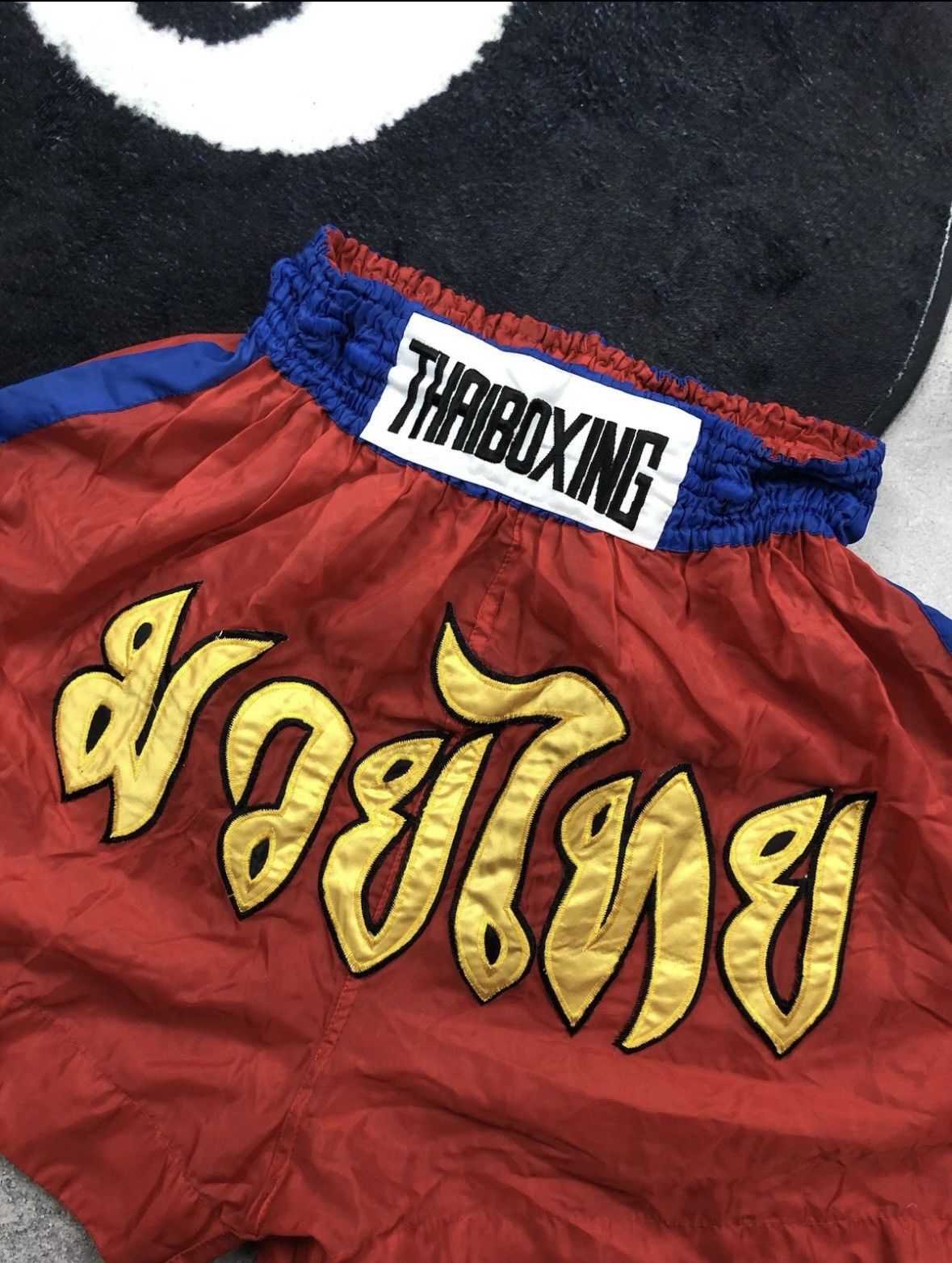 Other MUAI TAI Vintage Big Logo Hype Boxing Sportswear Shorts Size US 33 - 2 Thumbnail