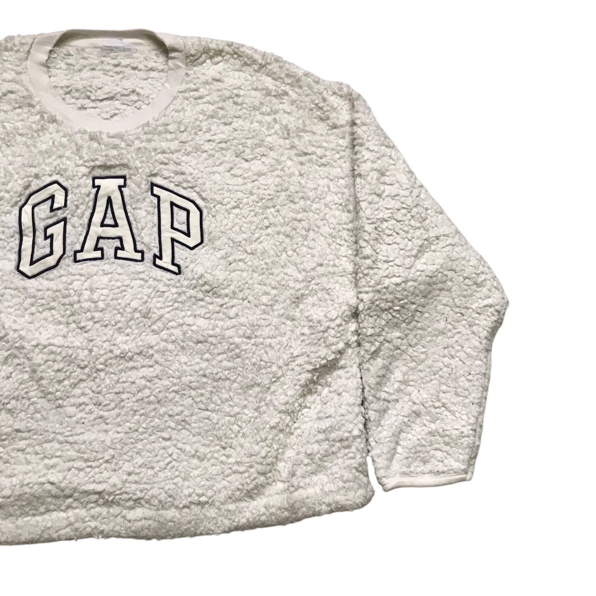 Gap × Vintage Vintage Gap Fur Fleece Cropped Jacket Size US L / EU 52-54 / 3 - 3 Thumbnail