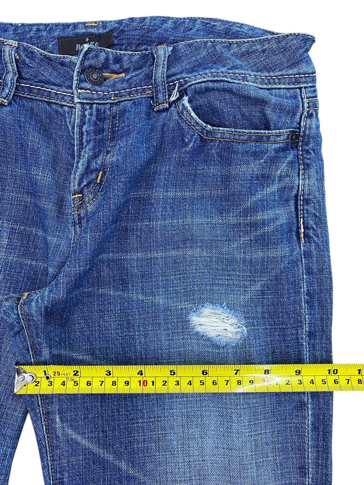 Japanese Brand Japanese Brand Faded Blue Wash Ripped Style Boot Cut Jeans Size US 31 - 7 Thumbnail