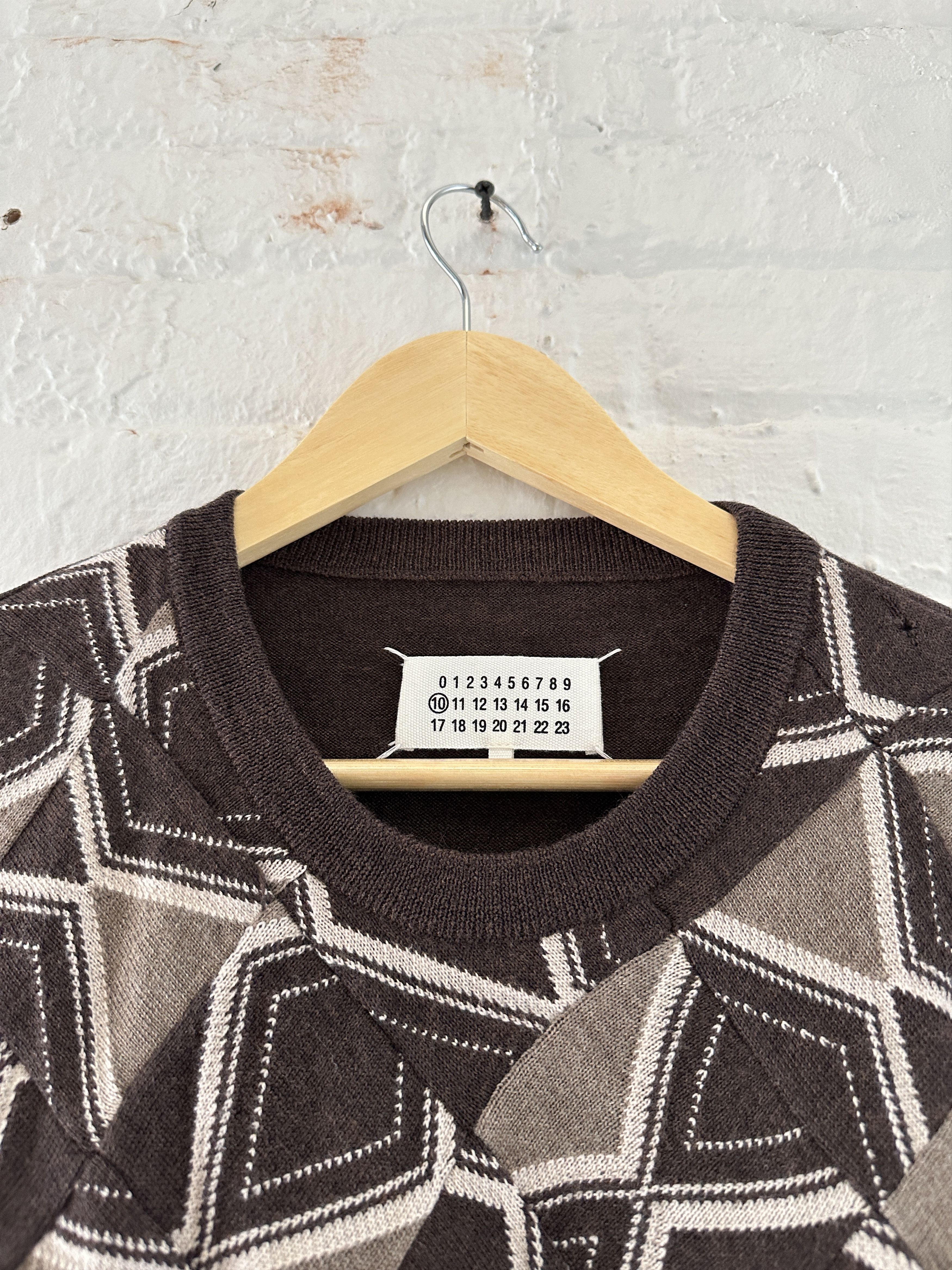 Maison Margiela Maison Margiela Patchwork Wool Sweater Size US XS / EU 42 / 0 - 2 Thumbnail