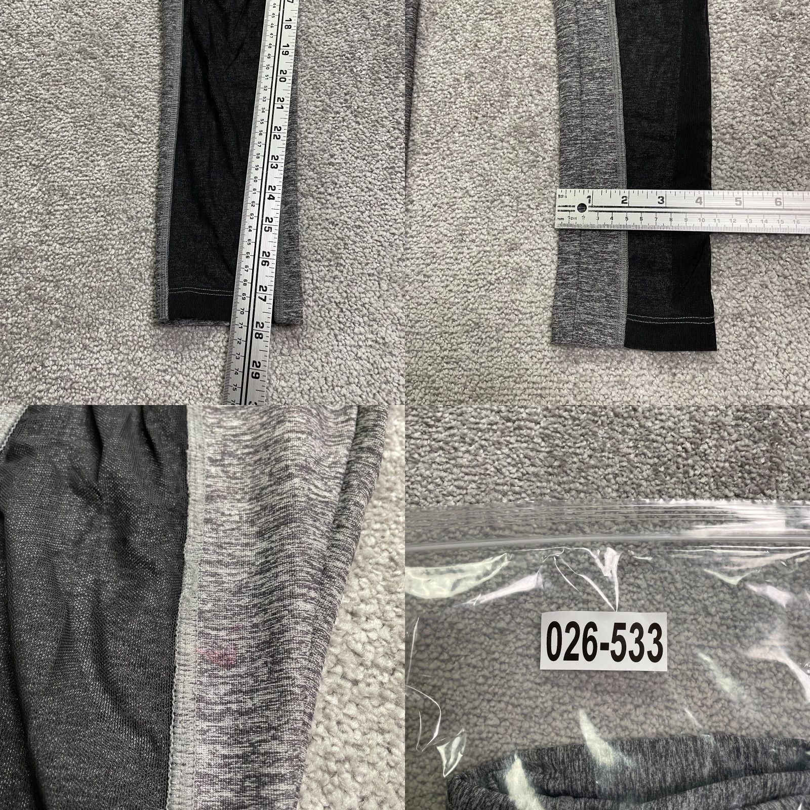 Victoria's Secret Victoria's Secret Pink Compression Leggings Womens Small Gray 25x28 Active Gym Size 28" / US 6 / IT 42 - 9 Thumbnail