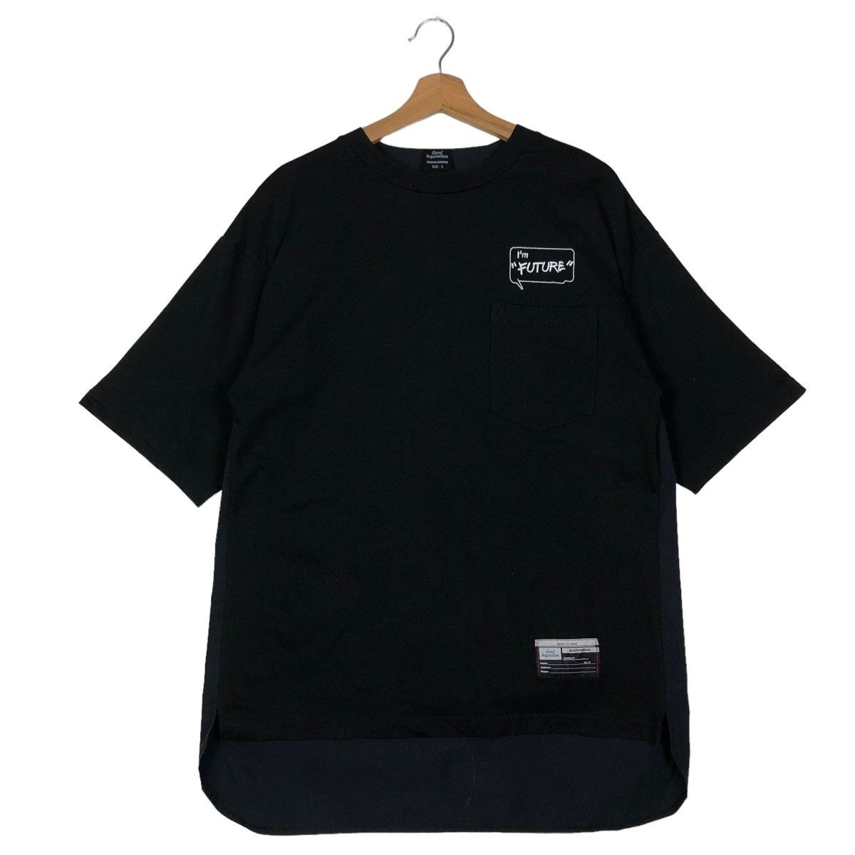 Maison MIHARA YASUHIRO 🔥Rich Black - Short Sleeve Oversized T-Shirt Big Logo Size US S / EU 44-46 / 1 - 1 Thumbnail