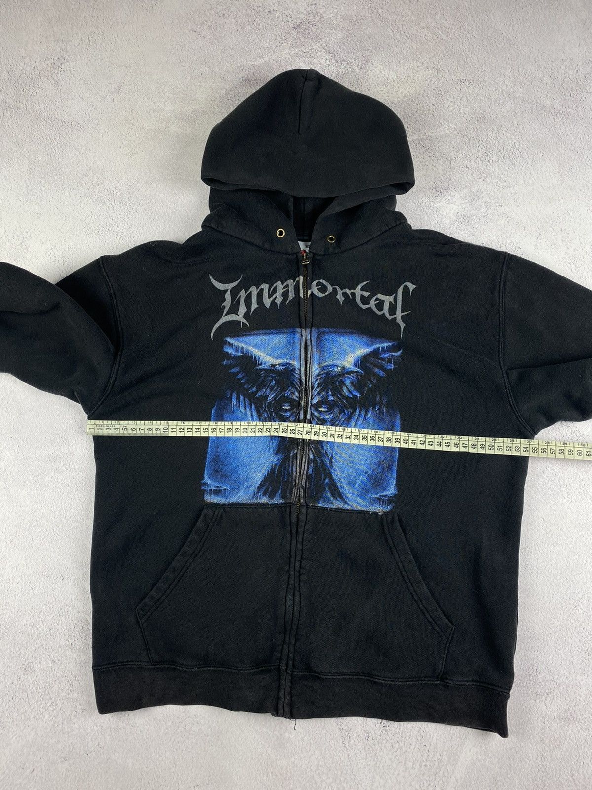 Fruit Of The Loom Vintage Immortal "All Shall Fall" Zip Hoodie , black, size M Size US M / EU 48-50 / 2 - 12 Thumbnail