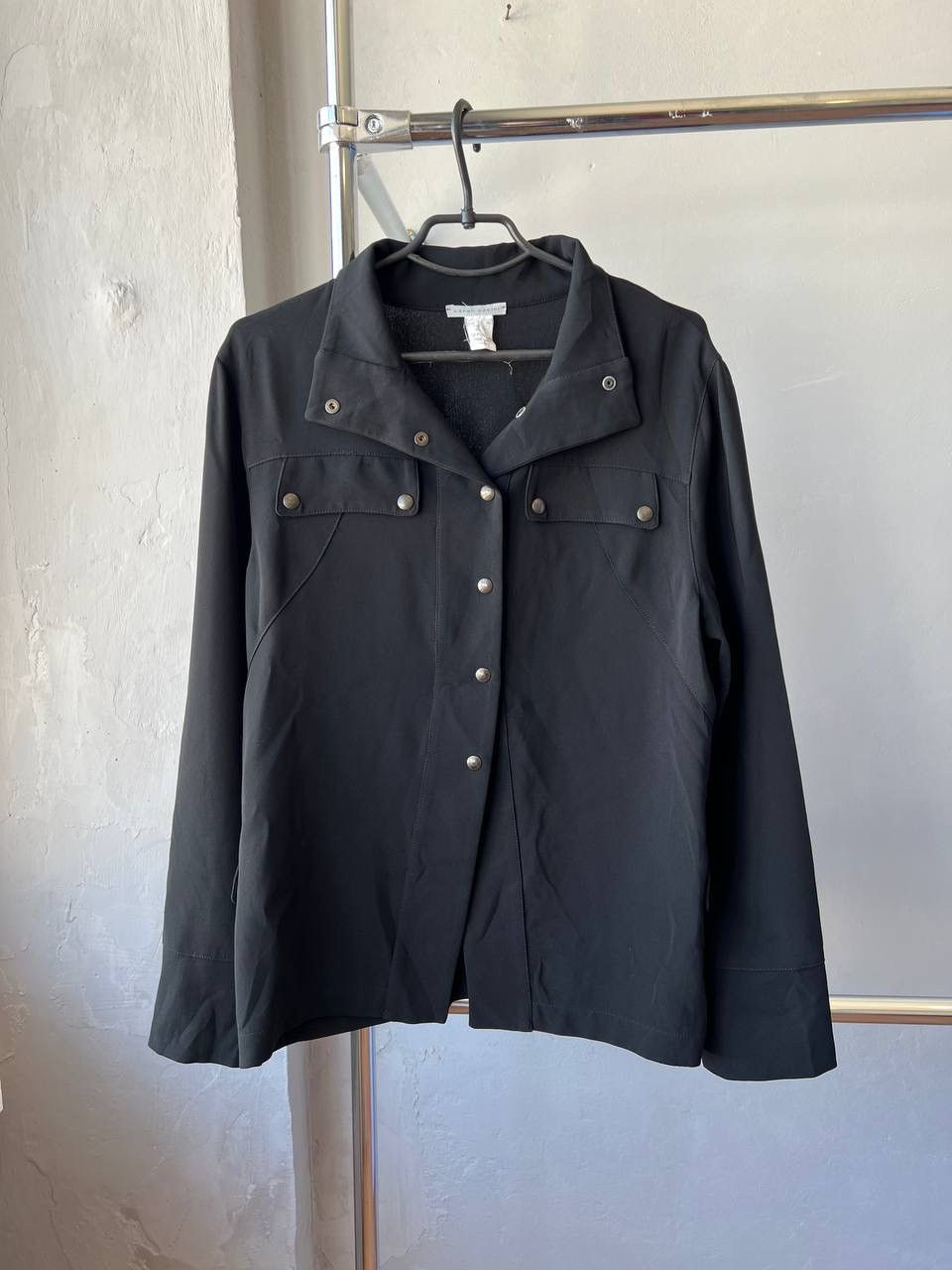 Sarah Pacini SARAH PACINI BLACK WOMAN SOLID BUTTON BLAZER BELTED JACKET L Size L / US 10 / IT 46 - 3 Thumbnail