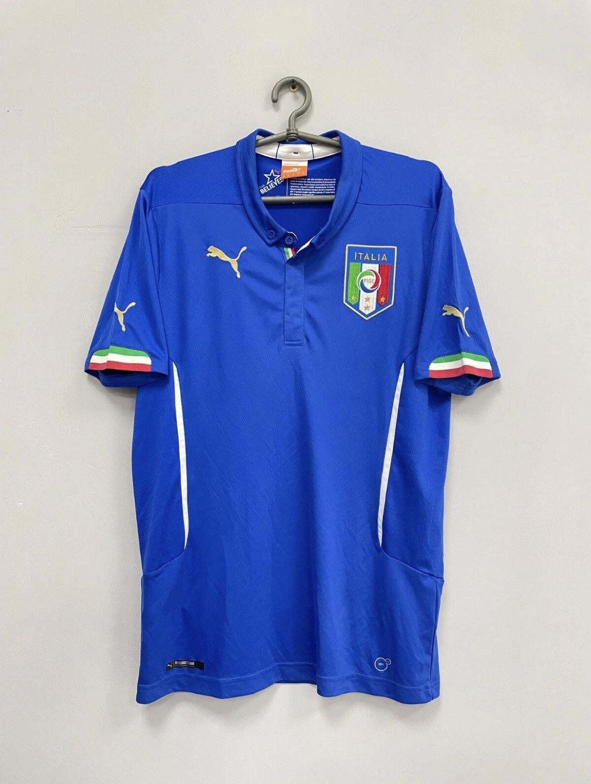 Puma ITALY 2014/2015 HOME SHIRT FOOTBALL SOCCER JERSEY PUMA Size US M / EU 48-50 / 2 - 1 Thumbnail