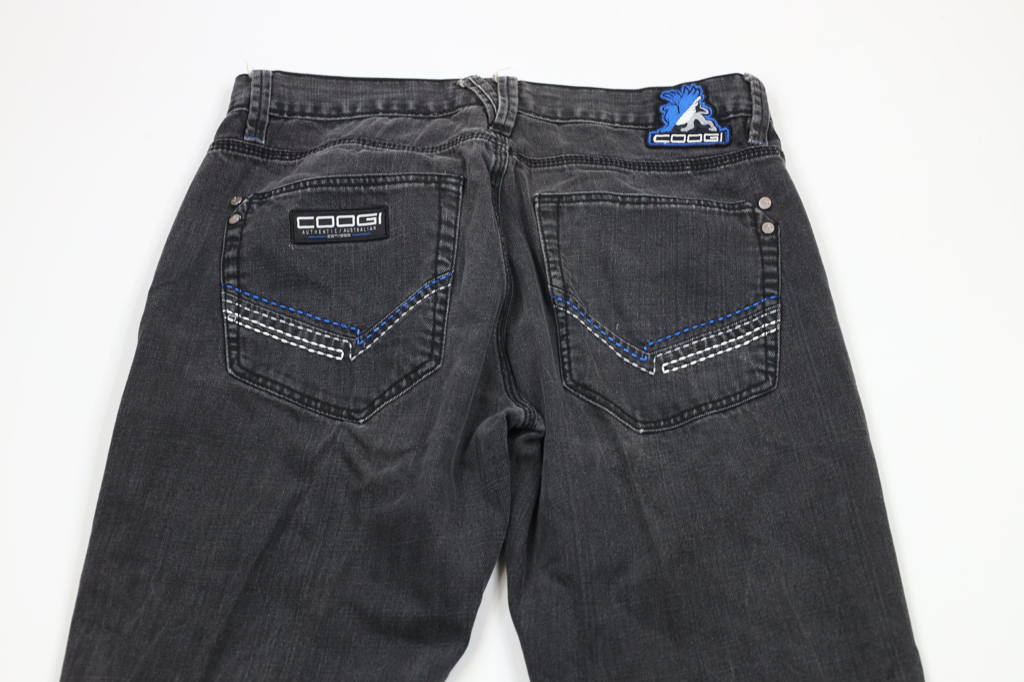 Vintage Vintage Y2K Coogi Baggy Wide Leg Denim Jeans Black AS IS Size US 34 / EU 50 - 12 Thumbnail