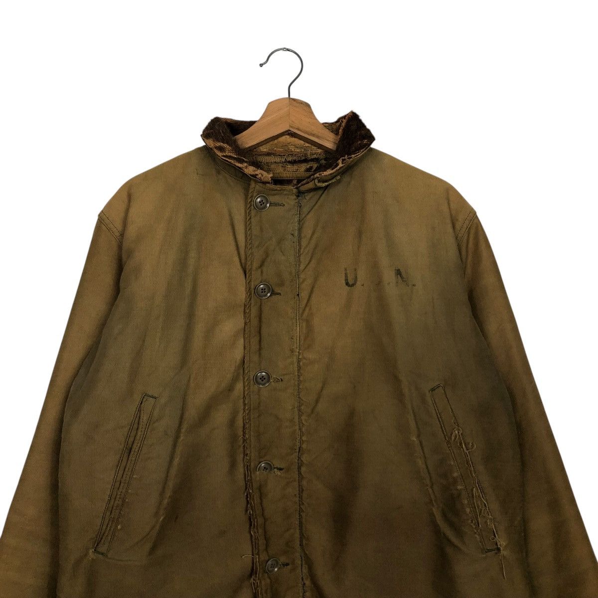 Vintage 🔥TRUE VINTAGE 40’s DECK JACKET NAVY DEPARTMENT USN JACKET Size US M / EU 48-50 / 2 - 5 Thumbnail