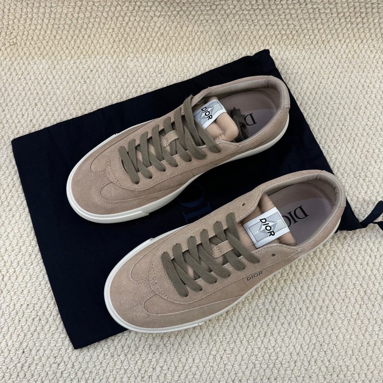 Dior Dior Leather Gray Lowtop Sneakers 9 Men Size US 9 / EU 42 - 1 Thumbnail