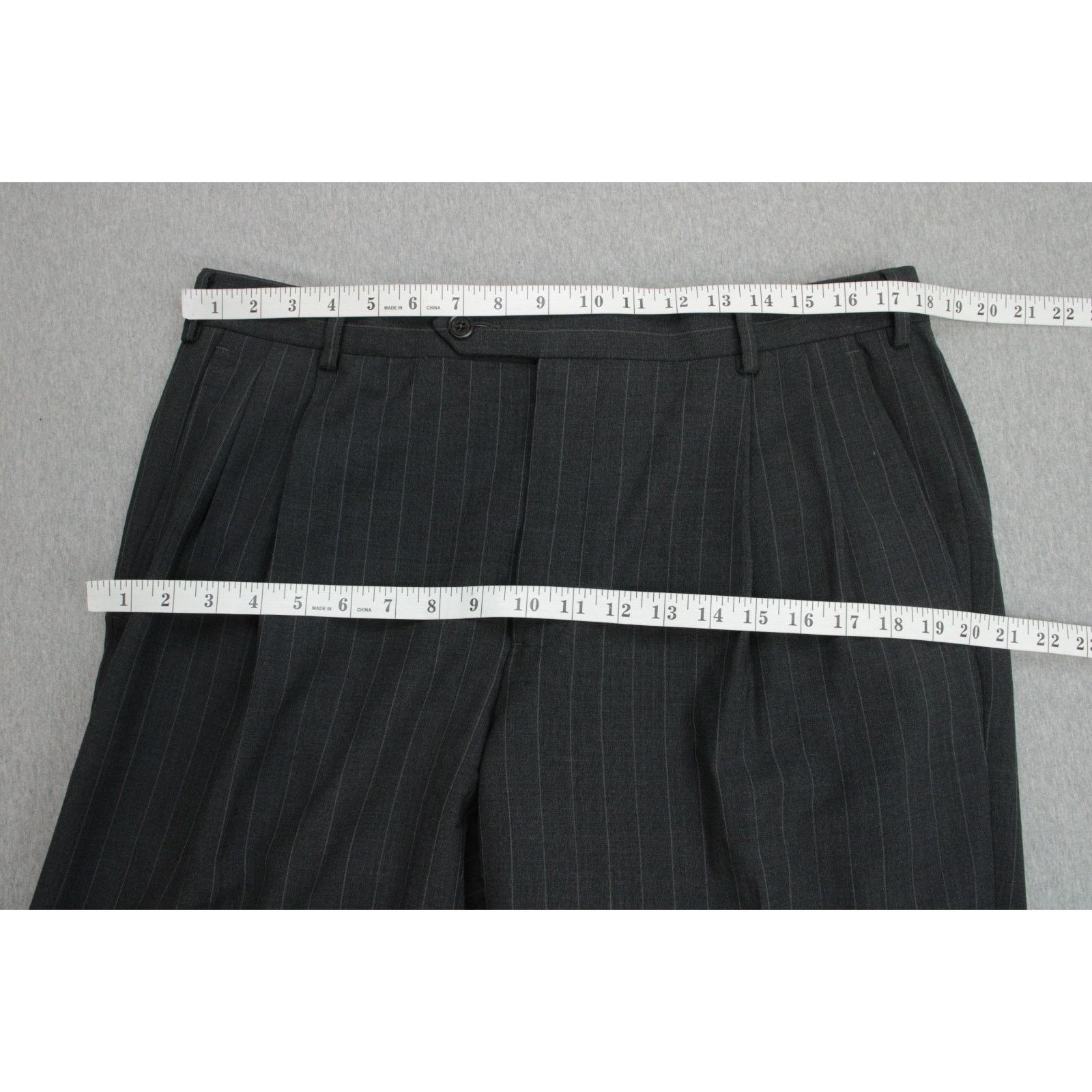 Brooks Brothers Brooks Brothers Suit Men 41R Gray 346 Pinstripe Wool Blend Size 40R - 17 Thumbnail