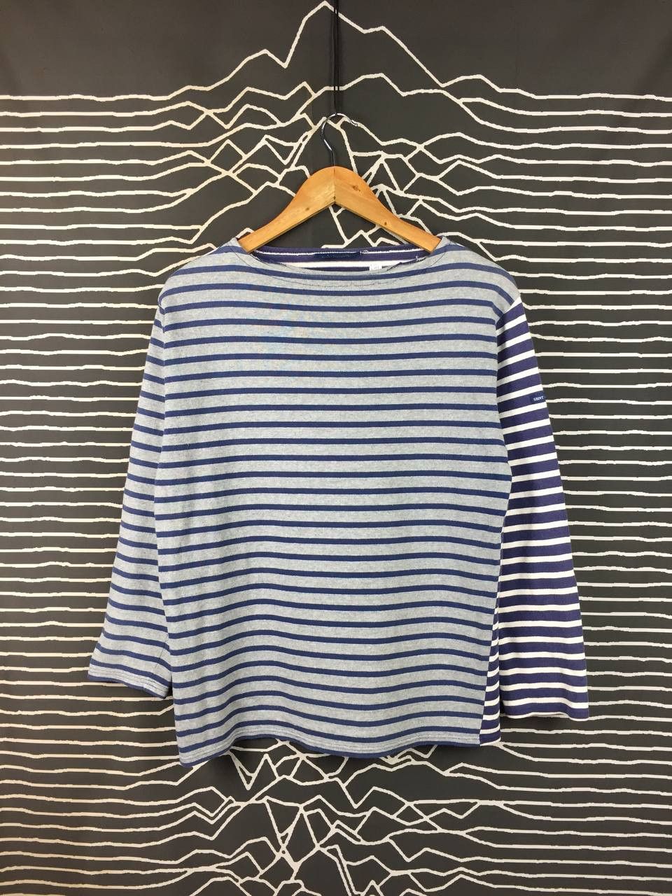 Saint James Vtg Saint James Mixed Patterns Breton Stripe Boat Neck Tee Size US M / EU 48-50 / 2 - 2 Thumbnail