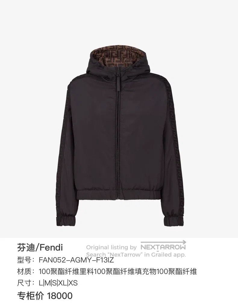 Fendi Fendi Printed Two-Sided Wearable Puffer Jacket Size S / US 4 / IT 40 - 7 Thumbnail