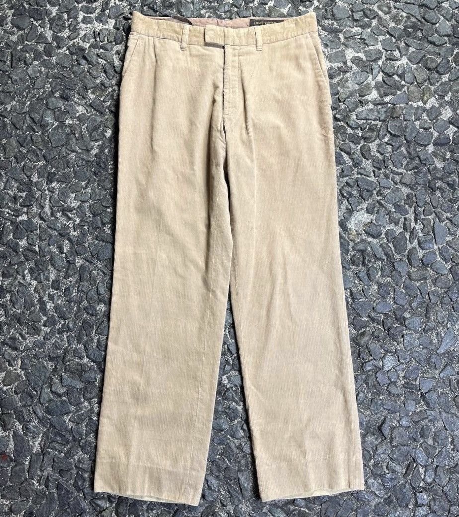 Louis Vuitton LV - Buckle Silver Logo Cords Pants Size US 30 / EU 46 - 2 Thumbnail