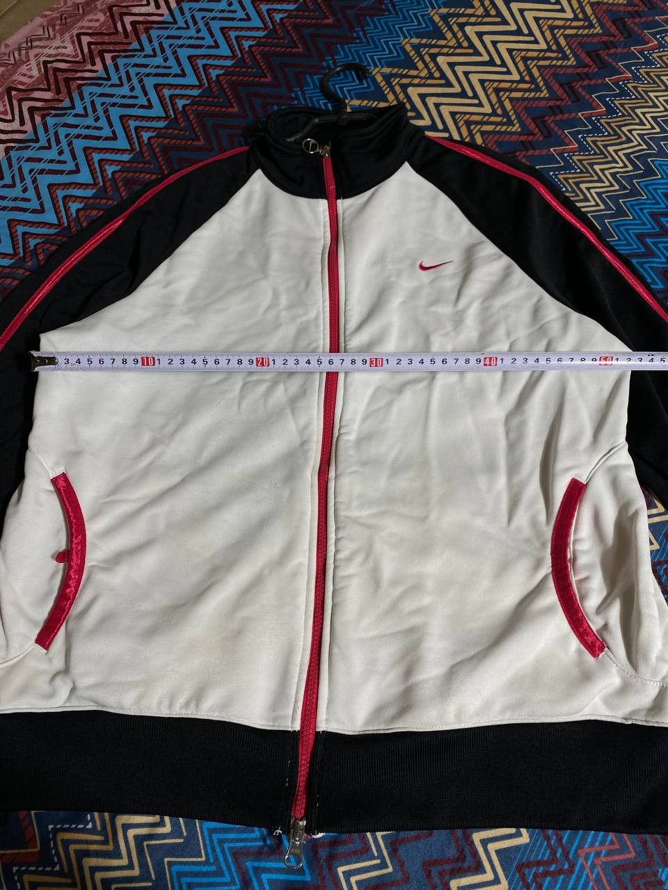 Nike × Vintage Nike vintage y2k big logo sweater zip up sweatshirt Size US L / EU 52-54 / 3 - 13 Thumbnail