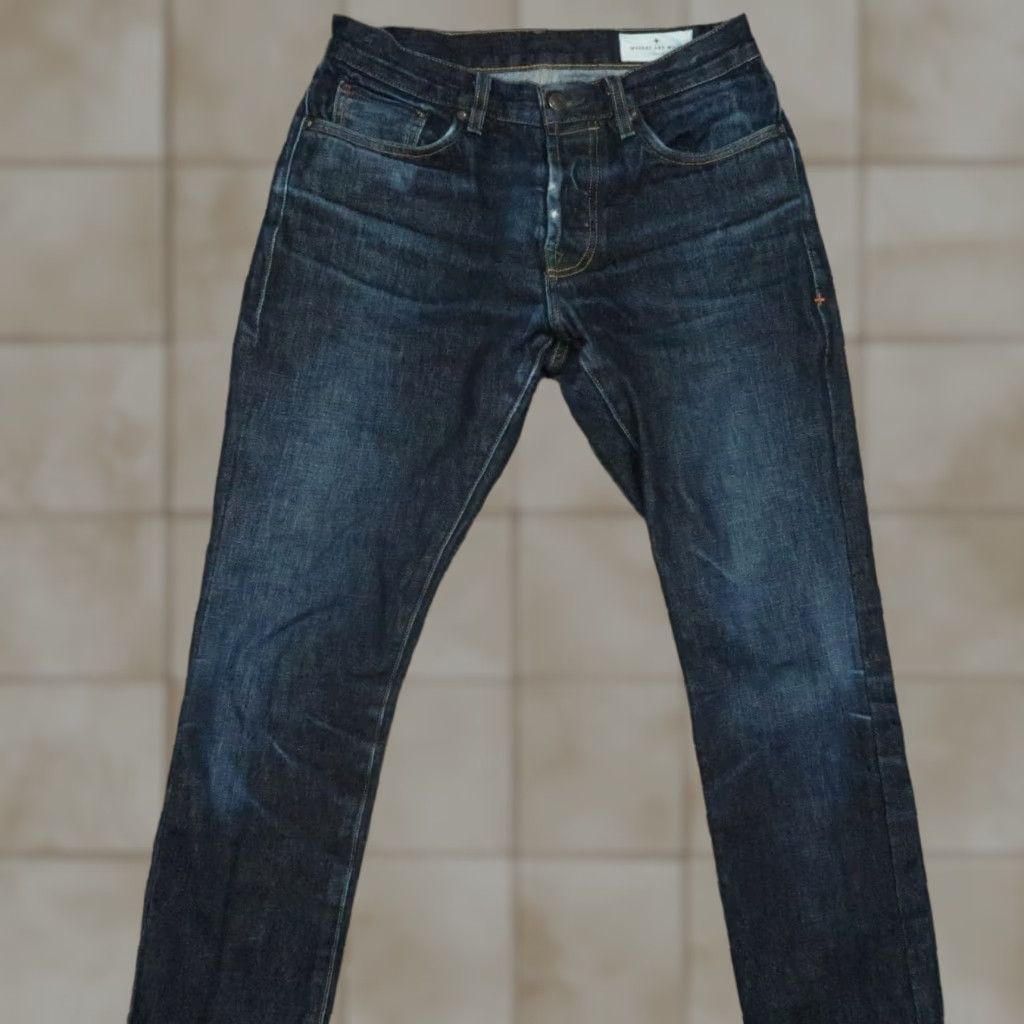 Imogene + Willie Imogene And Willie Barton Jeans Slim Straight 5-Pocket Denim Mens 29x29 Blue XS? Size US 29 - 1 Thumbnail
