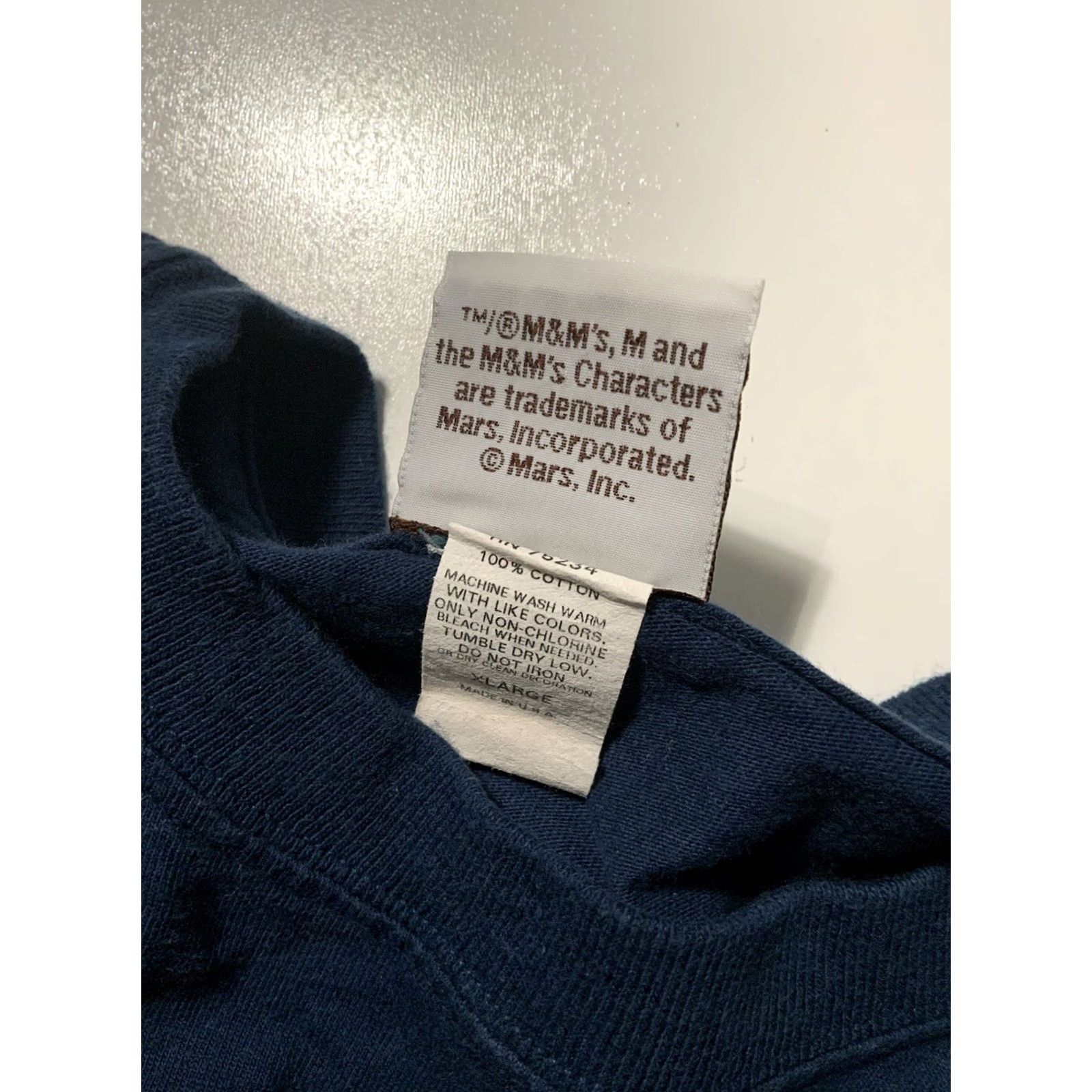 Other VINTAGE M&M’s Mars Incorporated Must Warn Others 3D L/S Navy T-Shirt XL Mens Blue Size US XL / EU 56 / 4 - 8 Thumbnail
