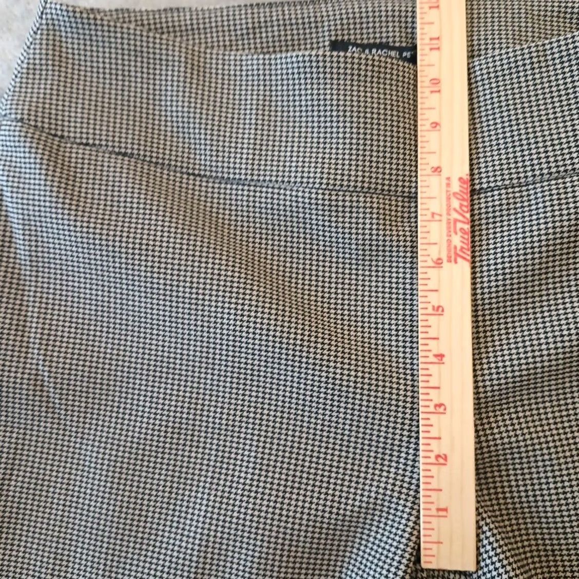 Vintage Zac & Rachel Pants Womens 14P Gray Ankle Size Black Houndstooth Pull Stretch Size 36" / US 14 / IT 50 - 4 Thumbnail