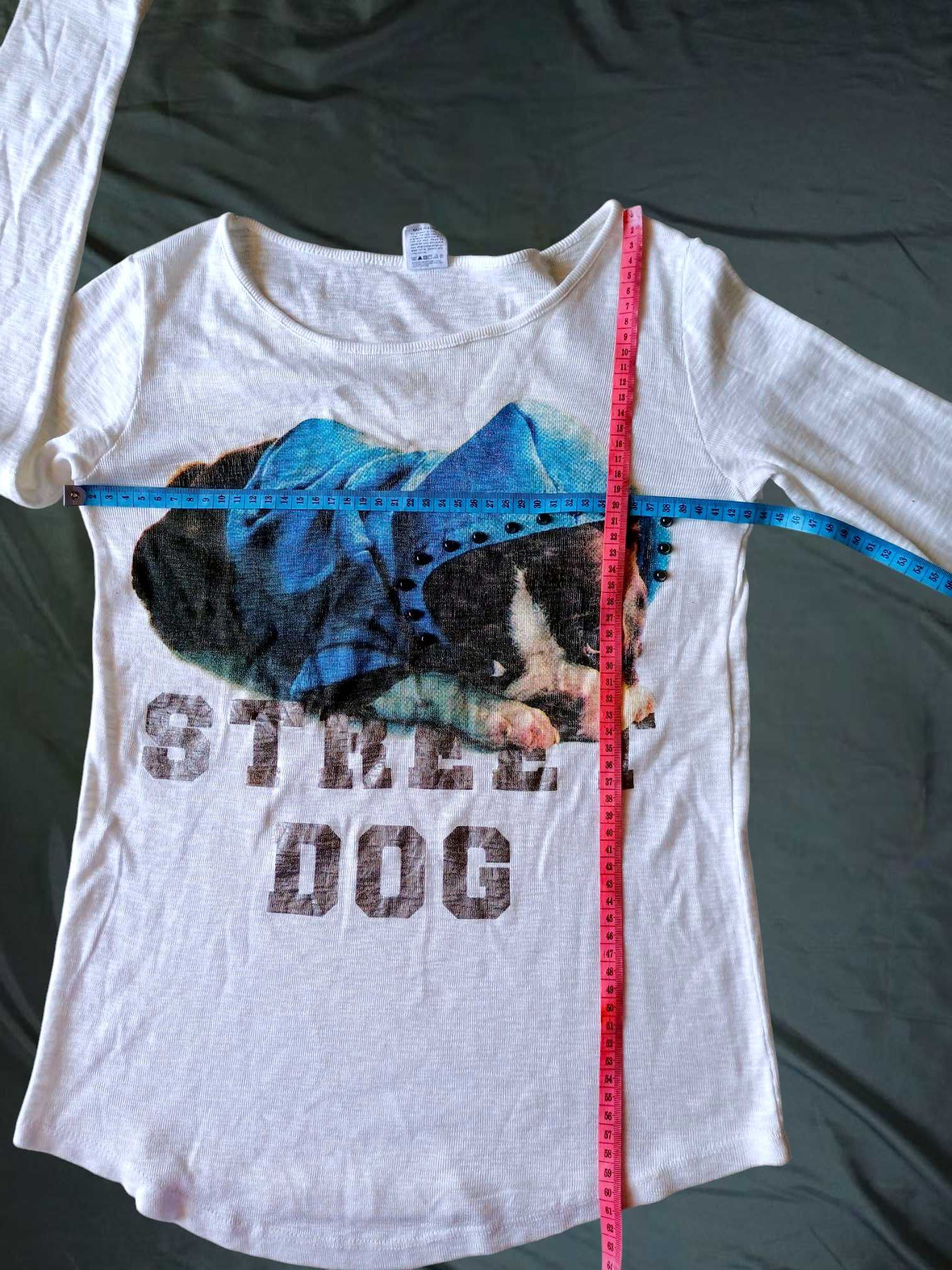 Japanese Brand MORI & STYLE Studed Street Dog Long Sleeve Tshirt Size US M / EU 48-50 / 2 - 11 Thumbnail