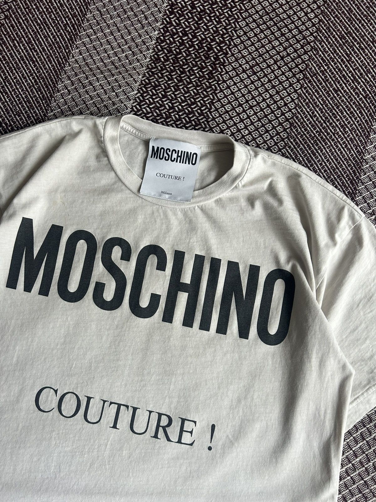 Moschino Moschino Couture Milano T-shirt Luxury Type Unisex Size M Size US M / EU 48-50 / 2 - 5 Thumbnail