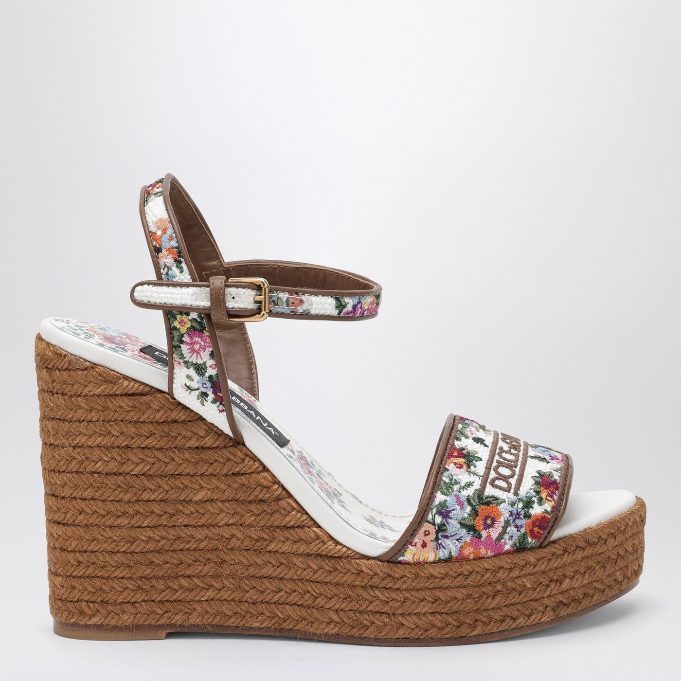 Dolce & Gabbana Dolce&Gabbana Wedge Sandals With Logo Embroidery Size US 8 / IT 38 - 1 Thumbnail