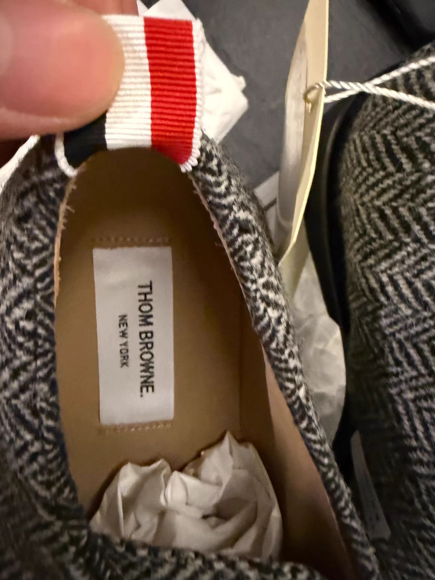 Thom Browne Thom Browne Herringbone Wool Leather Shoes K27 Size US 9 / EU 42 - 2 Thumbnail