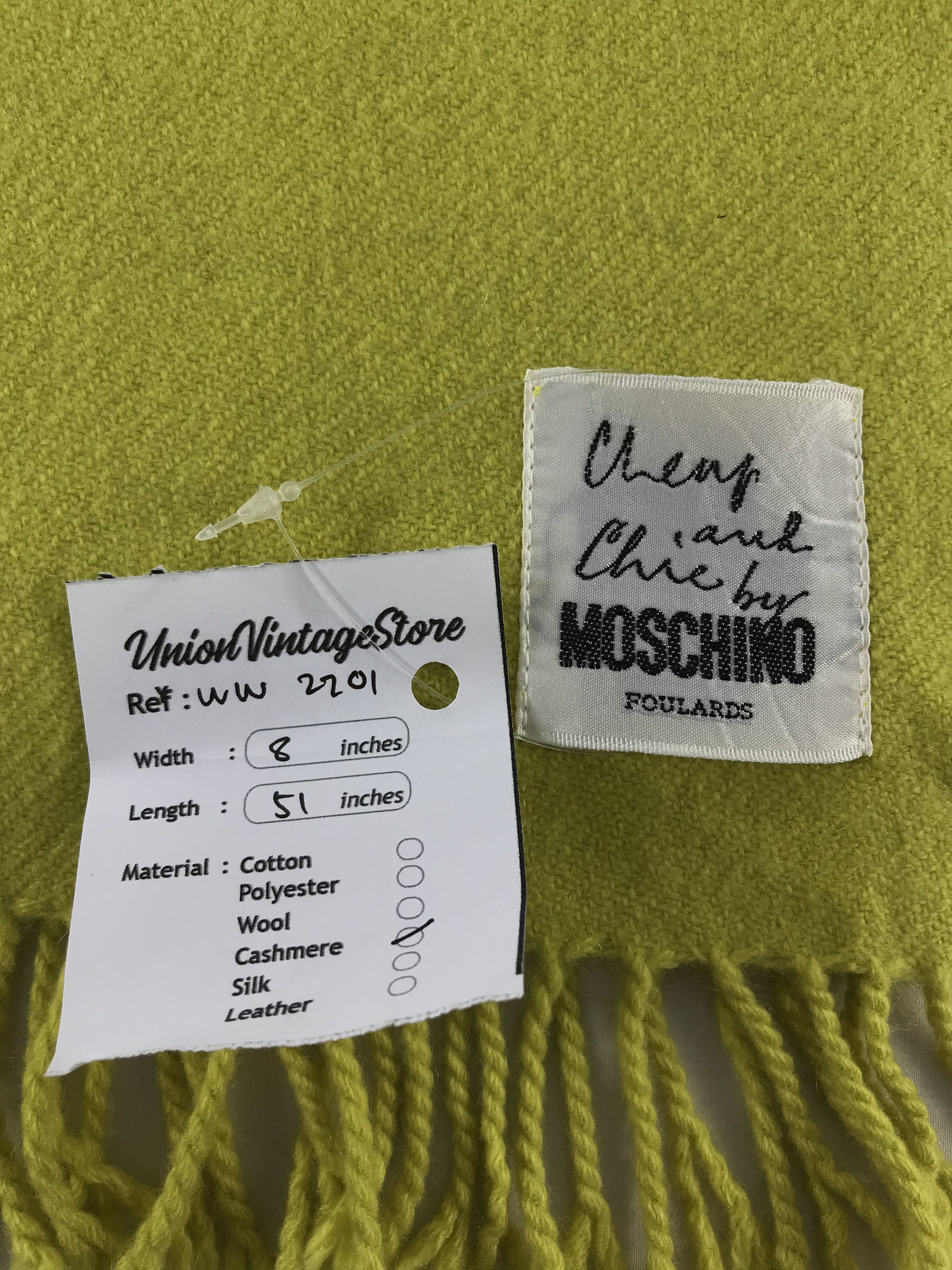 Vintage Moschino Scarf / Muffler / Neckwear - WW2201 Size ONE SIZE - 4 Thumbnail