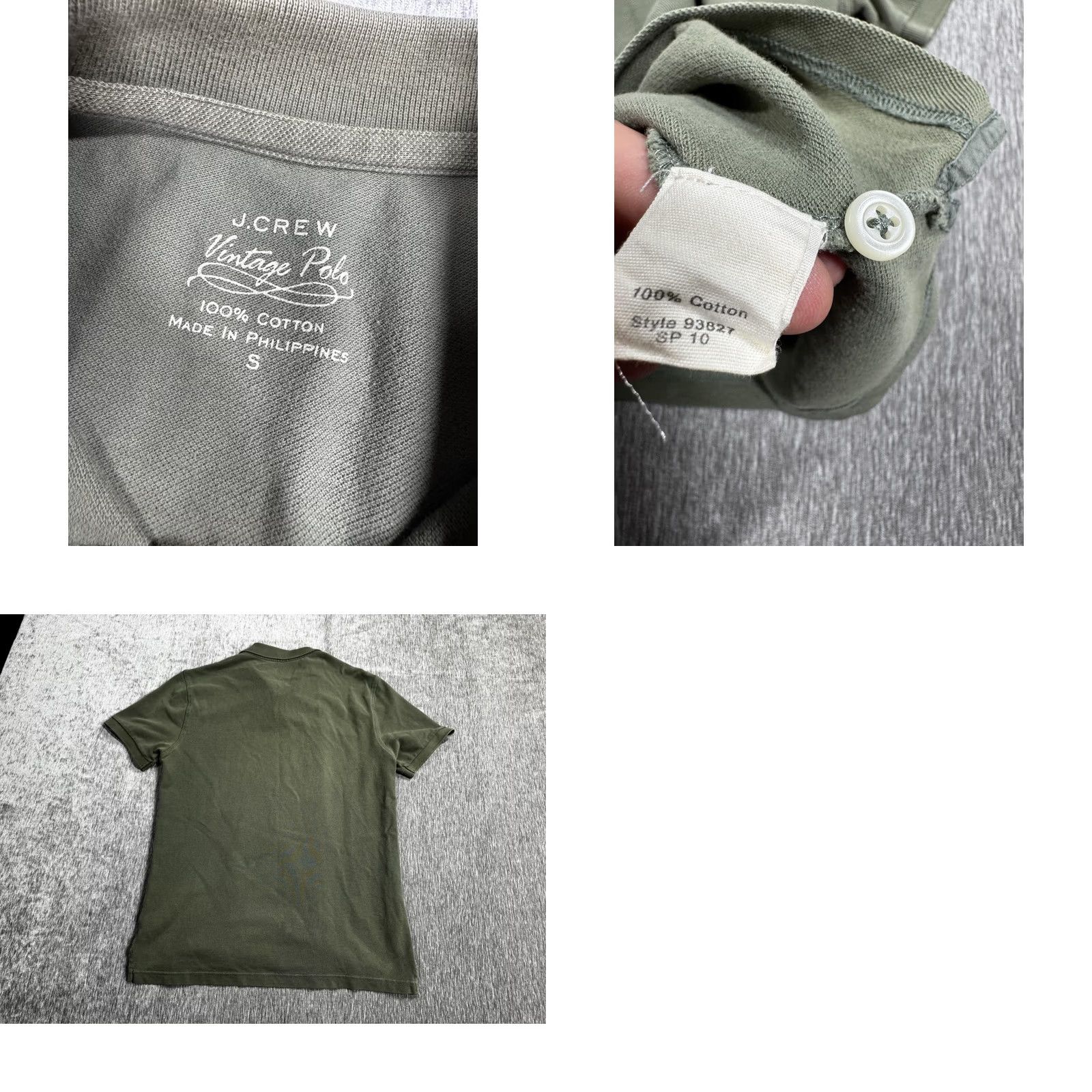 J.Crew VINTAGE J.Crew Polo Shirt Mens Small Green 100% Cotton Casual Summer Preppy Vintage Polo Size US S / EU 44-46 / 1 - 8 Thumbnail