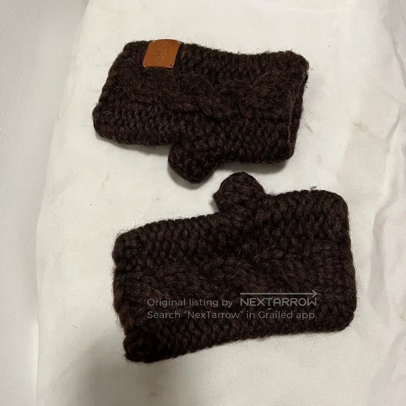 Vivienne Westwood Vivienne Westwood Chunky knitted gloves Size ONE SIZE - 3 Thumbnail