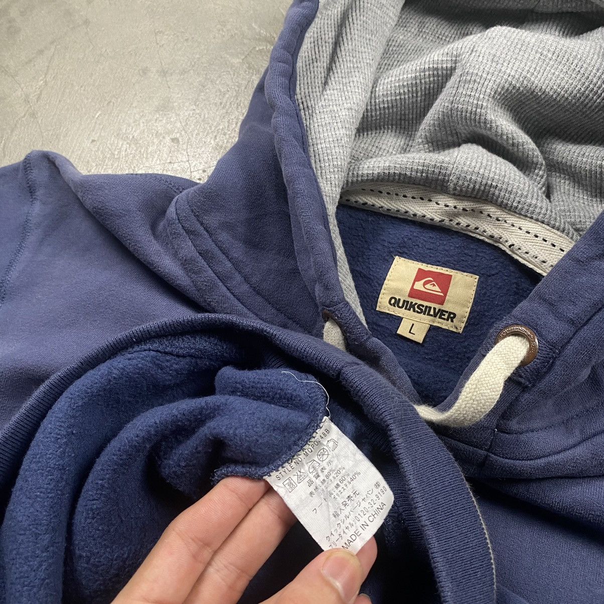 Quiksilver y2k Quiksilver Surf Thermal Hooded Pullover Size US L / EU 52-54 / 3 - 7 Thumbnail