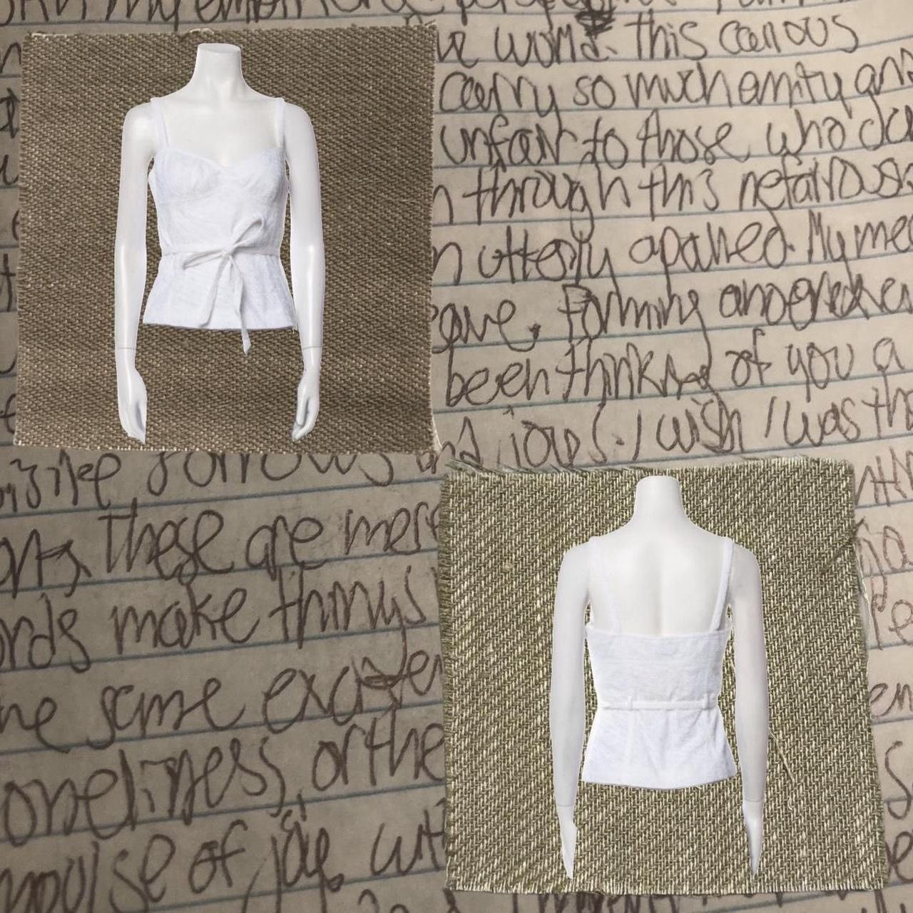 Tory Burch linen bow accent camisole tie top Size S / US 4 / IT 40 - 3 Thumbnail