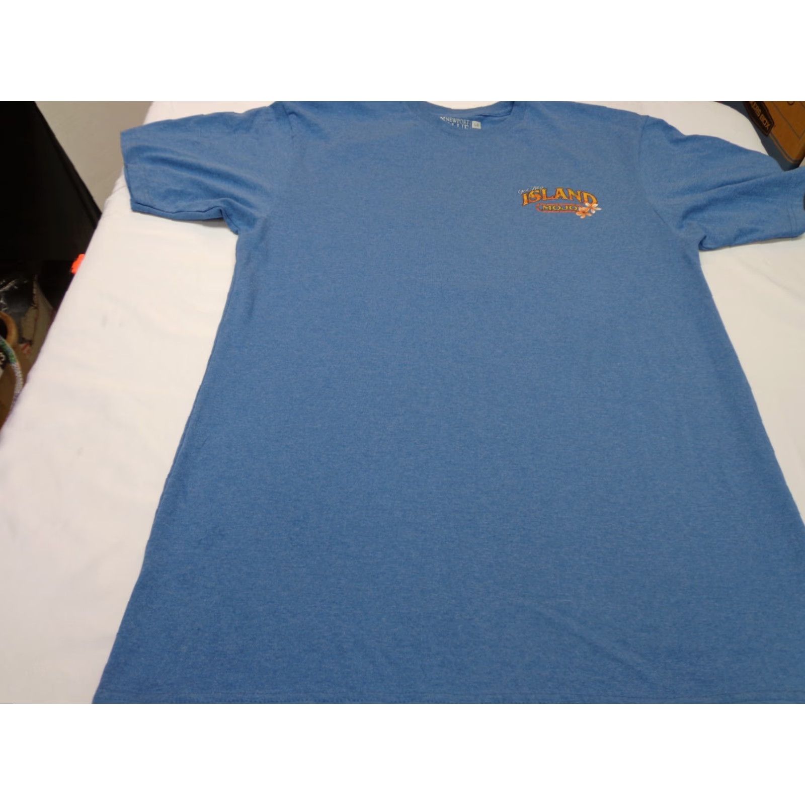 Vintage Newport Blue T-Shirt Short Sleeve Blue Size Large Men's Crew Neck Cotton Polyester Size US L / EU 52-54 / 3 - 3 Thumbnail