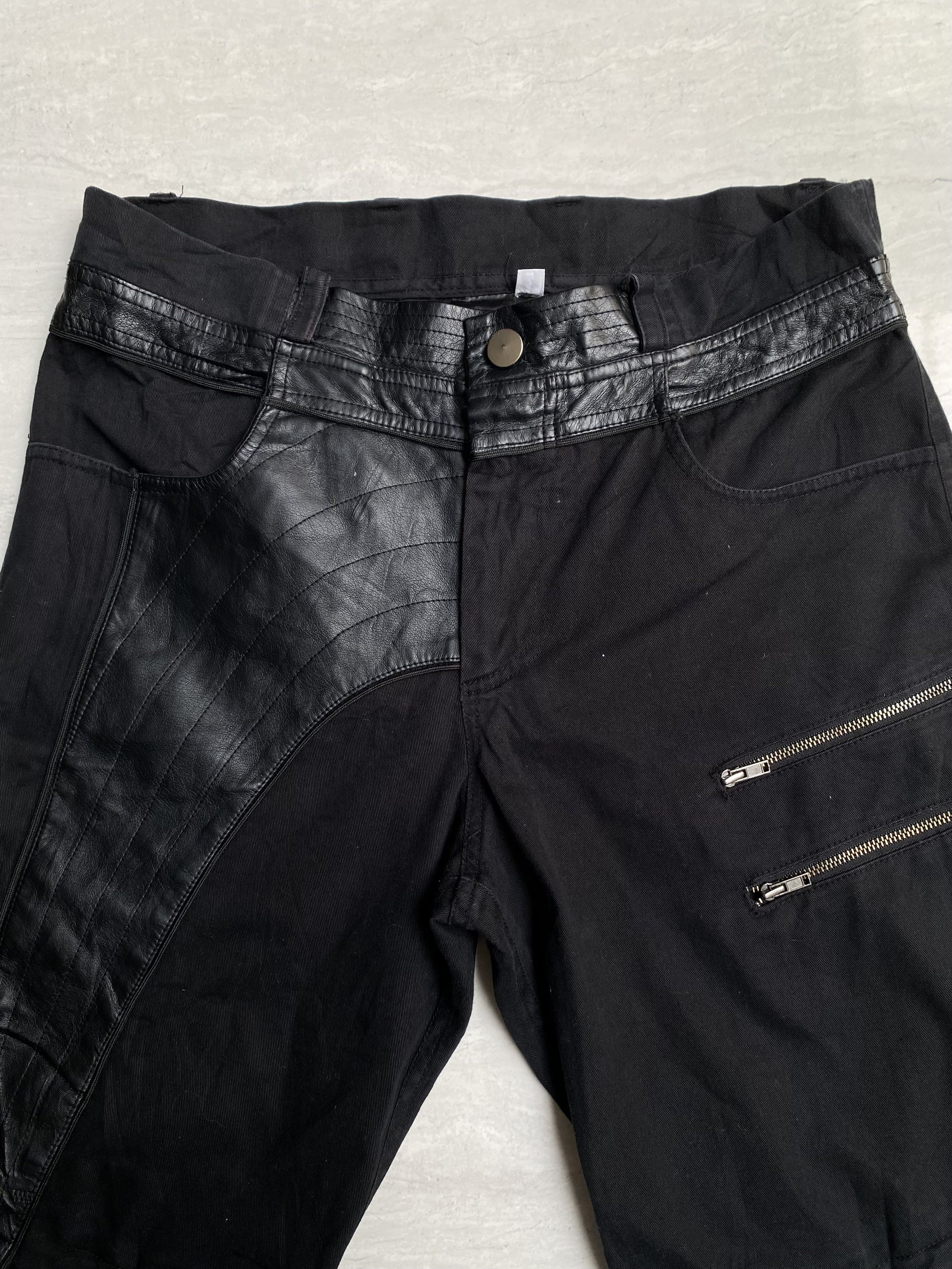 If Six Was Nine DIFFERENT Zipper Leather Bondage Pants Size US 28 / EU 44 - 8 Thumbnail