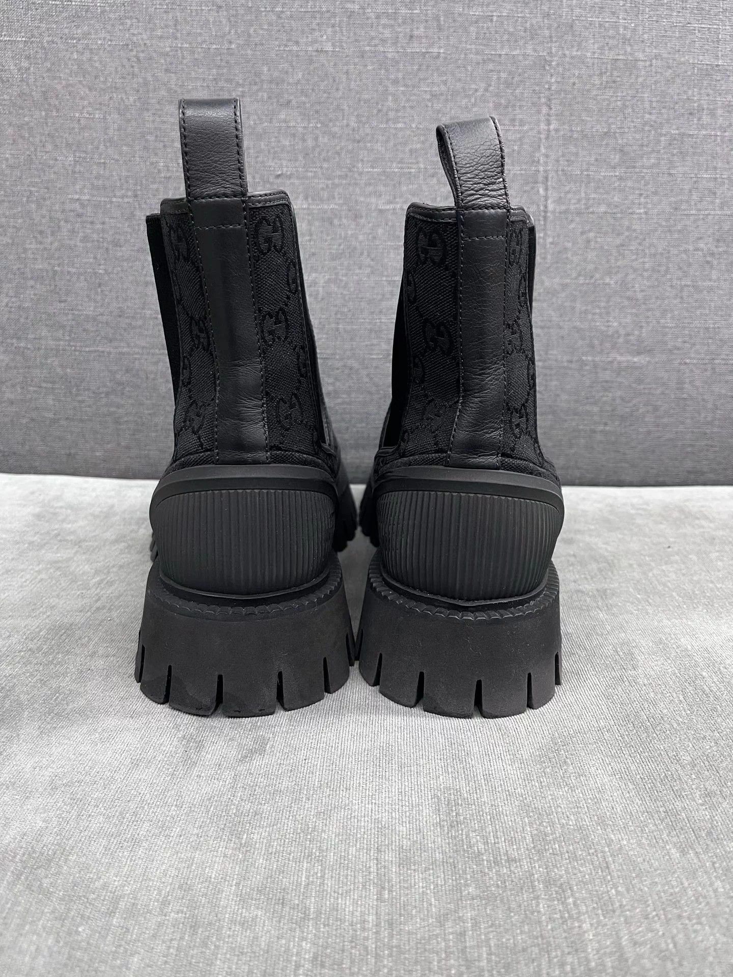 Gucci Gucci GG Monogram black short boots US 8 99 New Size US 8 / EU 41 - 3 Thumbnail