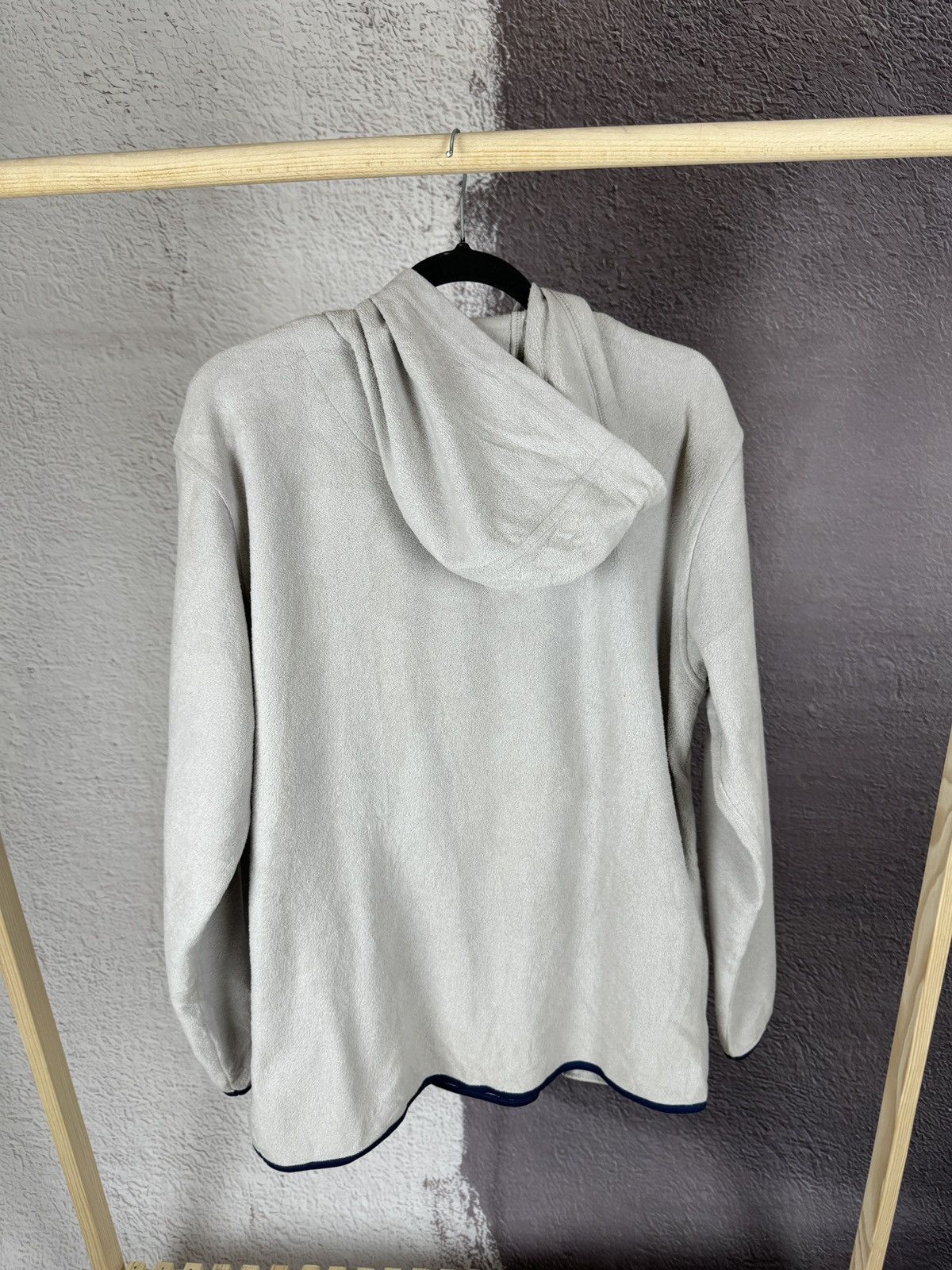Japanese Brand F at E Feel at Ease vintage fleece half zip anorak hoodie Size US L / EU 52-54 / 3 - 12 Thumbnail