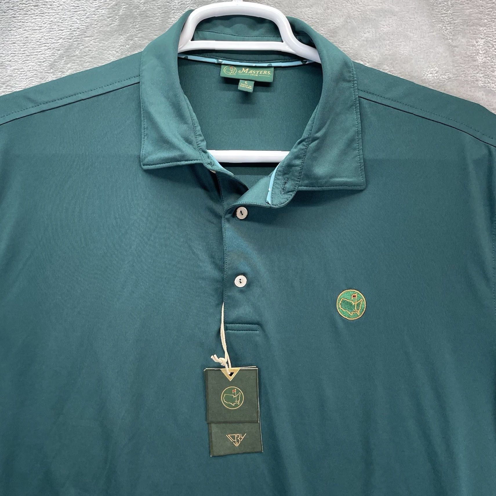 Vintage Masters Golf Polo Shirt Men L Green 1934 Berckmans Place ANGC The Masters Vintage? No (but use standard) Size US L / EU 52-54 / 3 - 2 Thumbnail