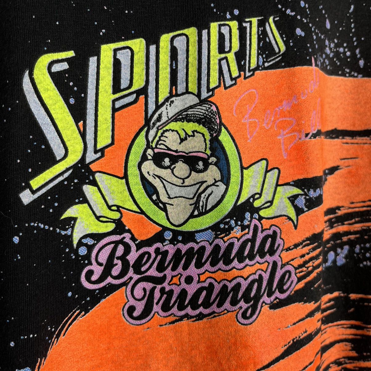 NBA Vintage Bermuda Triangle Basketbill y2k NBA tee 1990 Size US XL / EU 56 / 4 - 13 Thumbnail