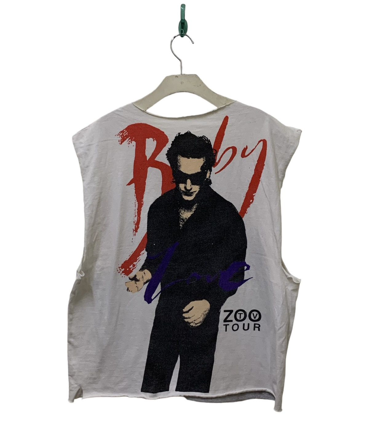 Band Tees Vintage 90's trashed crop tank top U2 1991 tour Tshirt Size US M / EU 48-50 / 2 - 4 Thumbnail