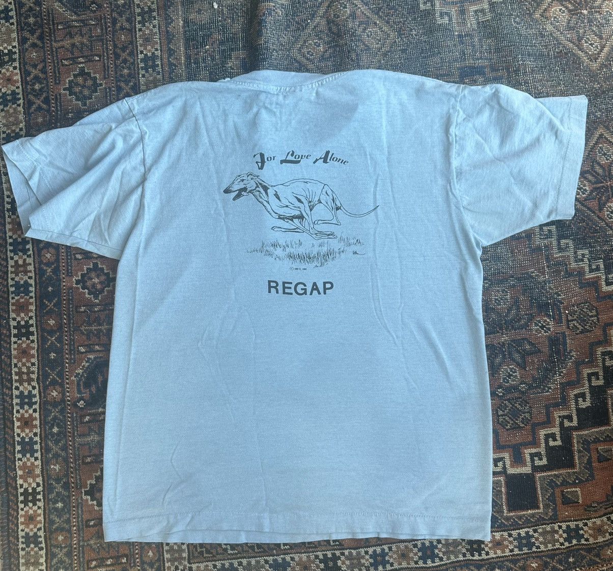 Vintage Vintage single stitch dog tee, “For Love Alone” Size US M / EU 48-50 / 2 - 1 Thumbnail