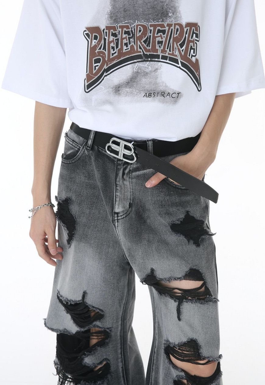 Other Unisex ripped floor mopping jeans Size US 30 / EU 46 - 5 Thumbnail