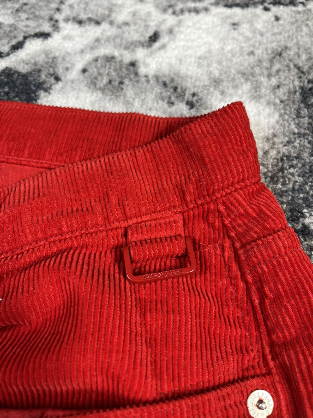 Zadig & Voltaire Zadig & Voltaire Red Corduroy Pants Size 33 Size US 33 - 6 Thumbnail
