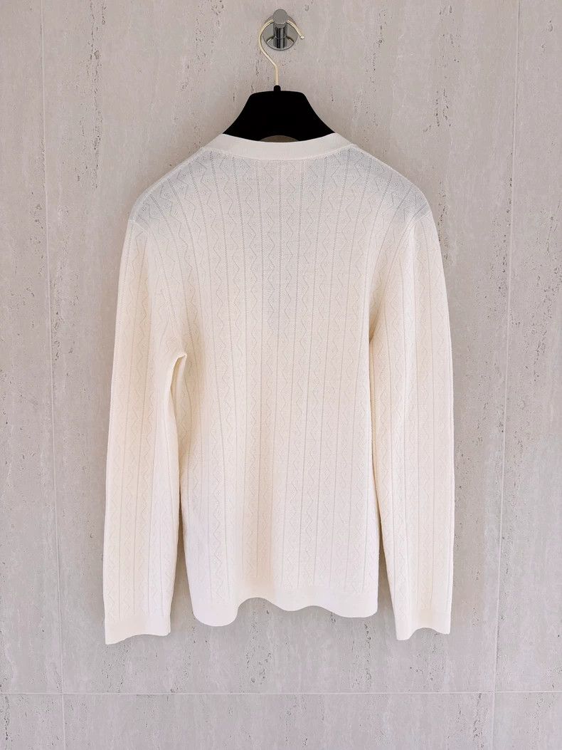 Loro Piana LORO PIANA Apricot colored cashmere wool knit cardigan Size XS / US 0-2 / IT 36-38 - 2 Thumbnail