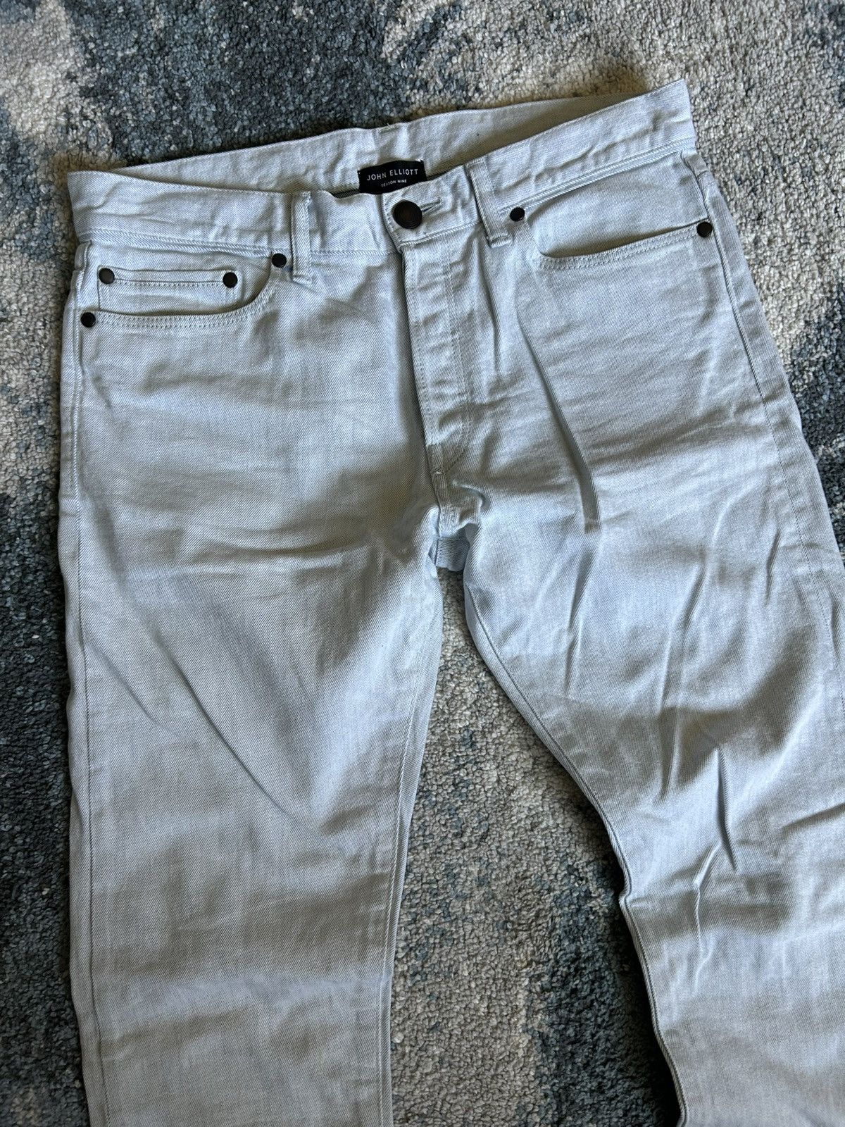 John Elliott SPRiNG SUMMER 2017 SEASON NiNE iCE BLUE GLACiER CAST 2 DENiM Size US 31 - 10 Thumbnail