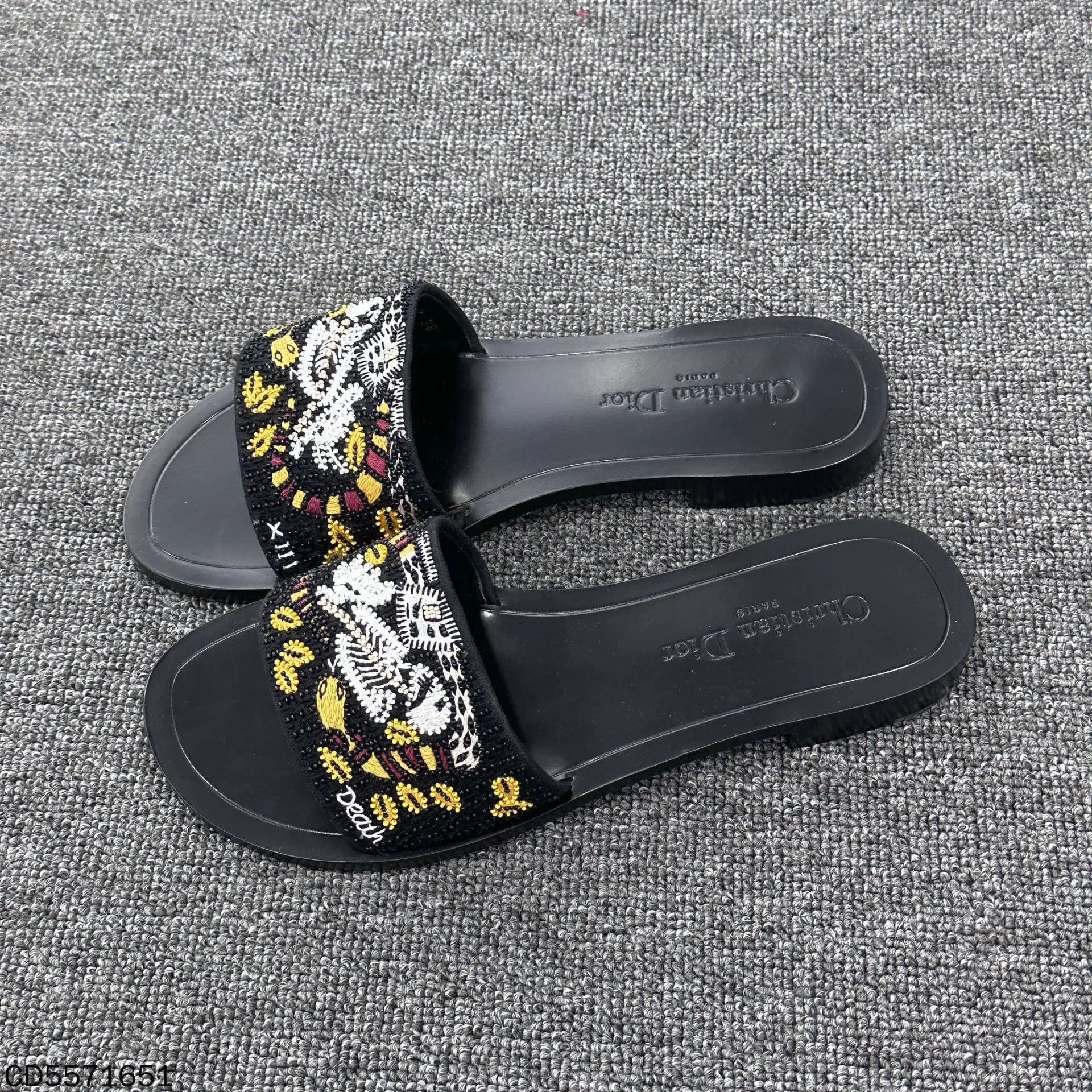 Dior Dior Heavy Beaded Slippers 38 New Size US 7.5 / IT 37.5 - 1 Thumbnail
